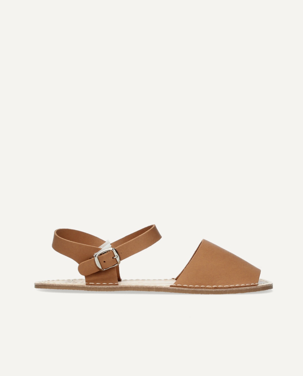 Menorquinas de mujer barefoot de piel - Ria Menorca - Marrón claro Marrón claro-1