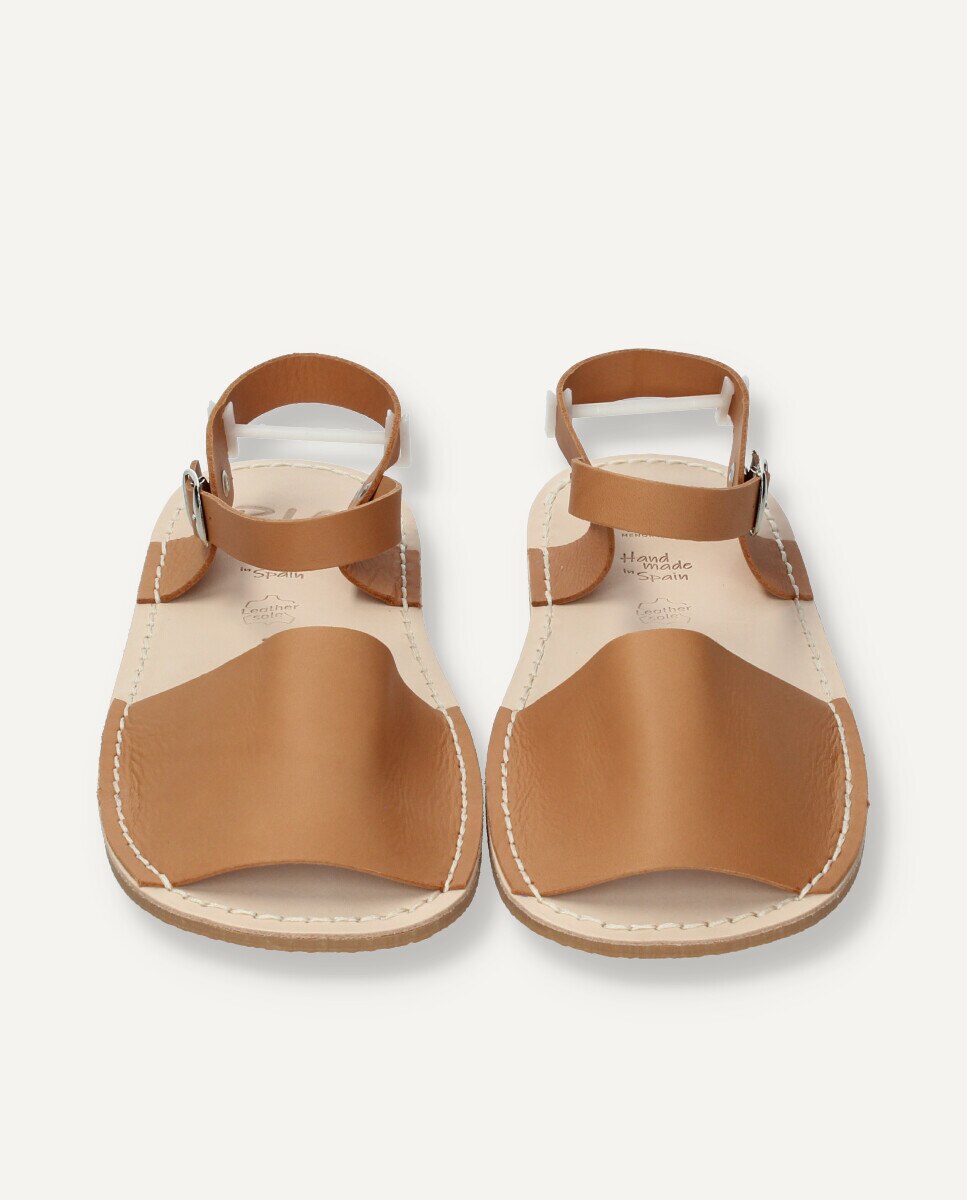 Menorquinas de mujer barefoot de piel - Ria Menorca - Marrón claro Marrón claro-3
