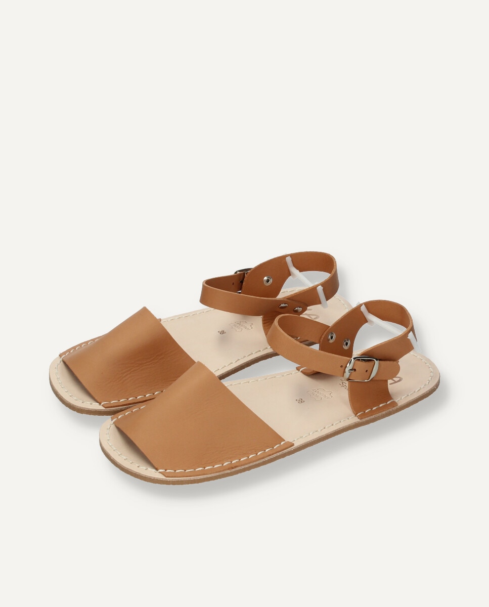 Menorquinas de mujer barefoot de piel - Ria Menorca - Marrón claro Marrón claro-2