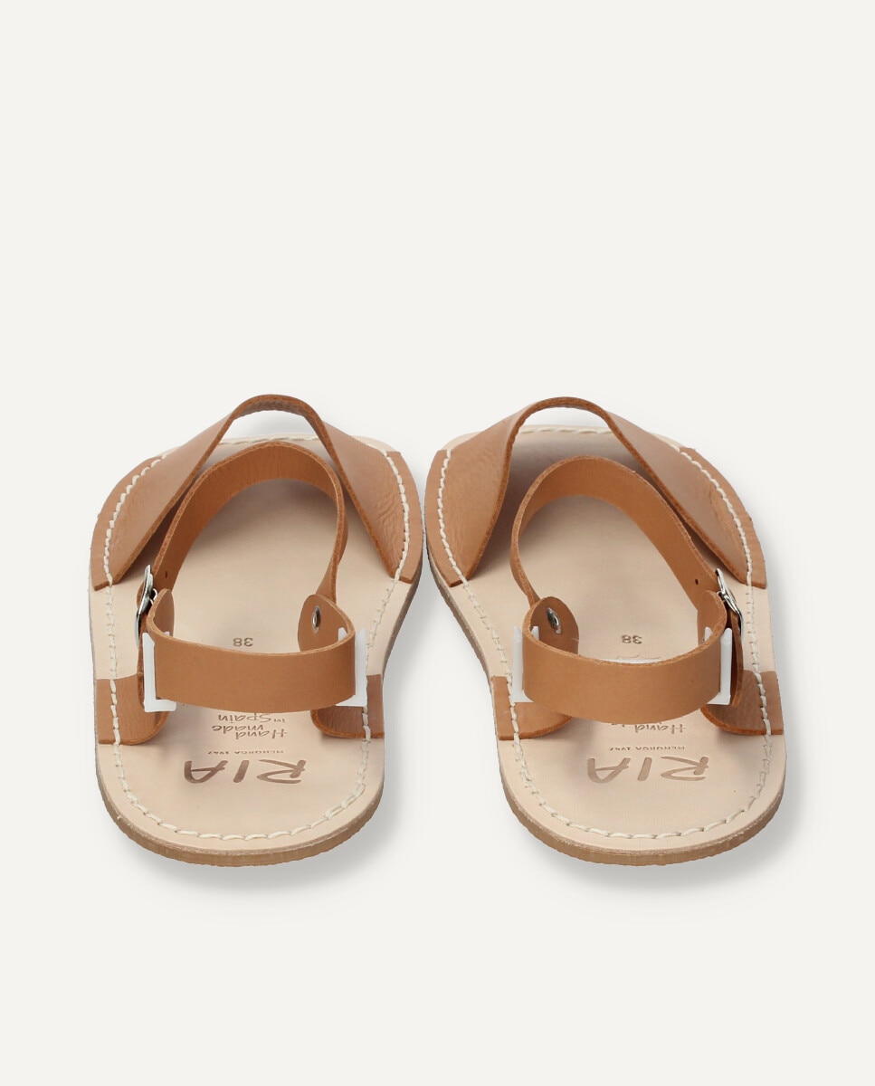 Menorquinas de mujer barefoot de piel - Ria Menorca - Marrón claro Marrón claro-5