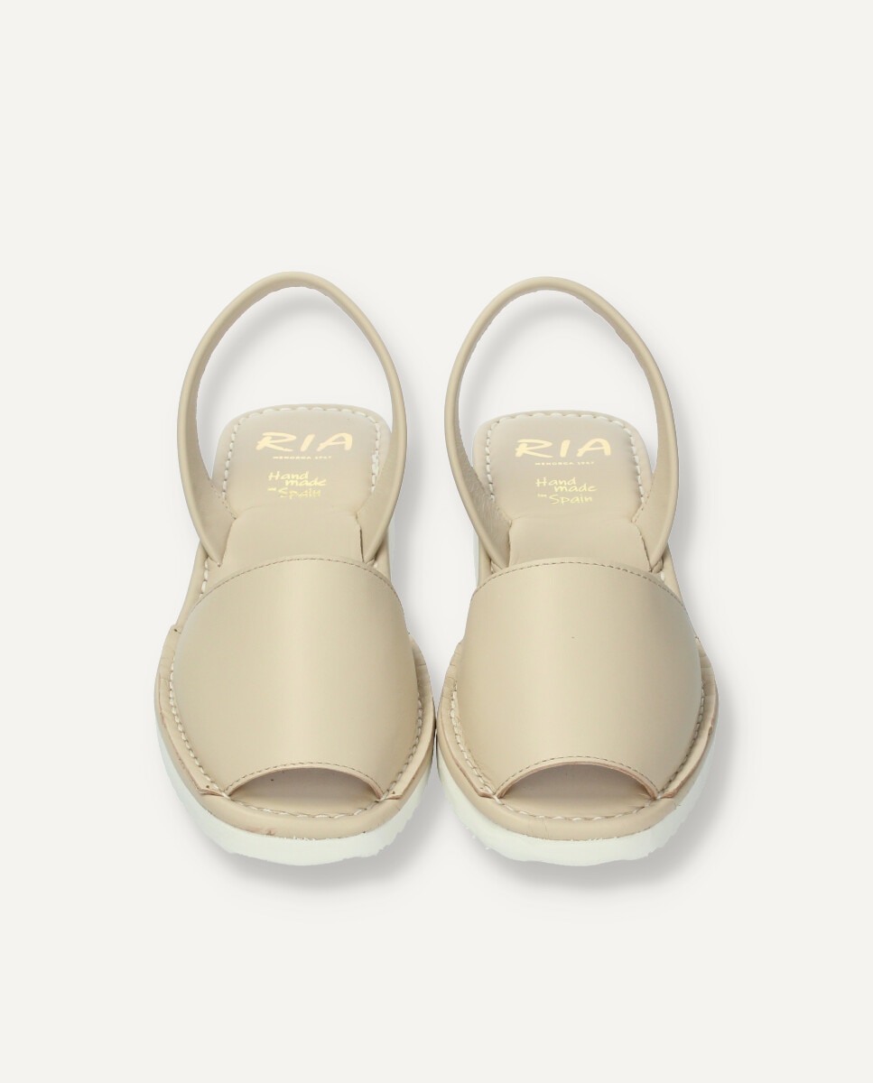 Menorquinas de mujer monocolor en color beig - Ria Menorca - Beige Beige-2