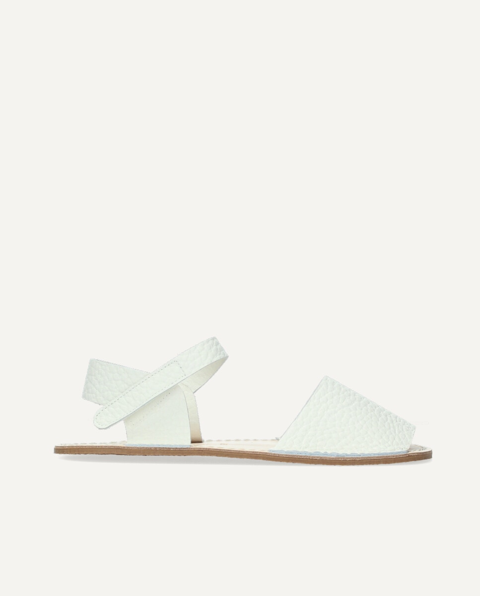 Menorquinas de mujer barefoot de piel - Ria Menorca - Blanco Blanco-1