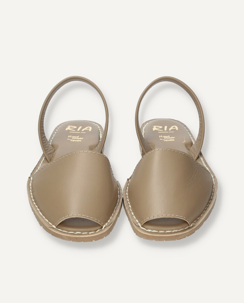 Menorquinas de hombre en piel monocolor - Ria Menorca - Beige Beige-3