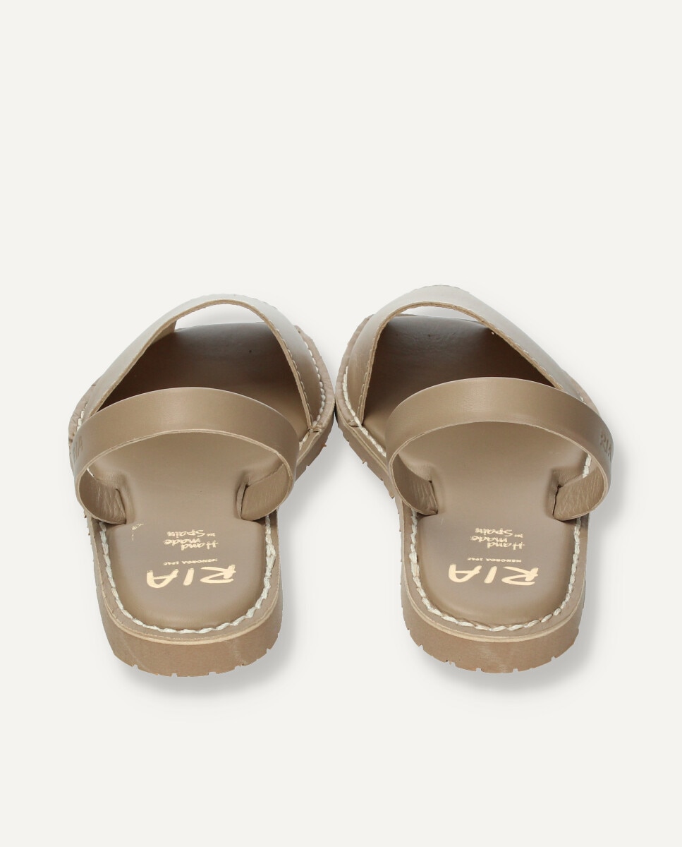 Menorquinas de hombre en piel monocolor - Ria Menorca - Beige Beige-5