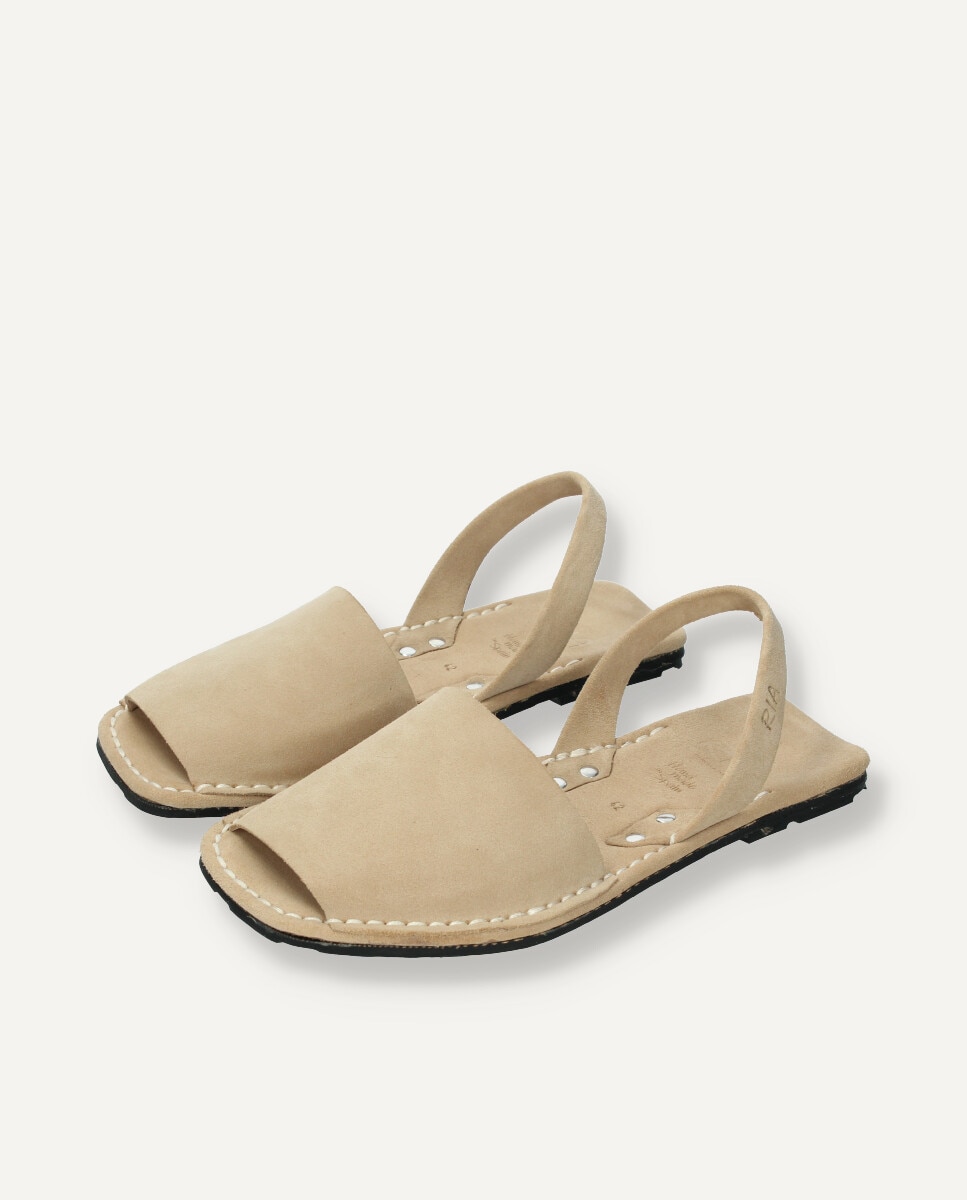 Menorquina hombre en piel de ante - Ria Menorca - Beige Beige-2