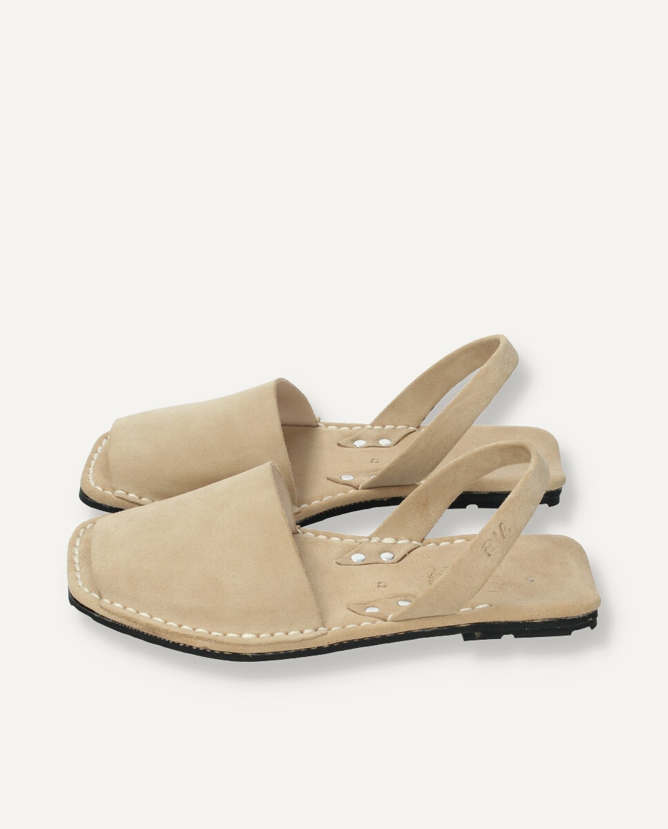 Menorquina hombre en piel de ante - Ria Menorca - Beige Beige-4