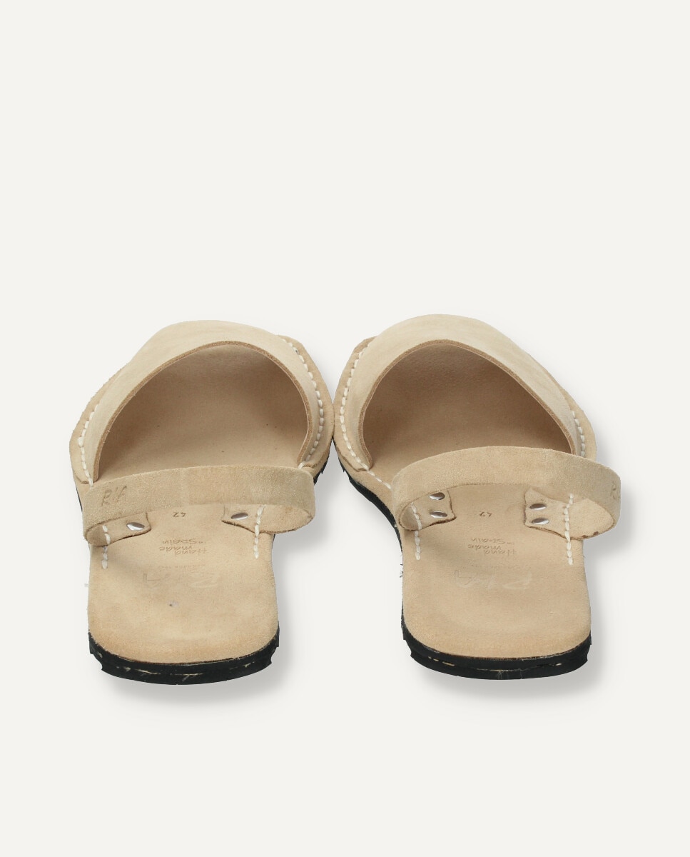 Menorquina hombre en piel de ante - Ria Menorca - Beige Beige-5