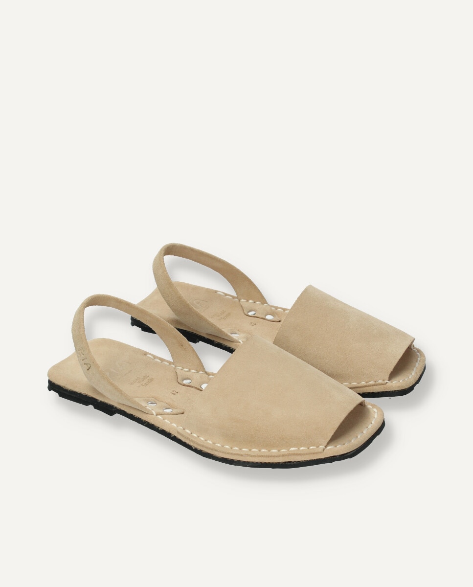 Menorquina hombre en piel de ante - Ria Menorca - Beige Beige-6