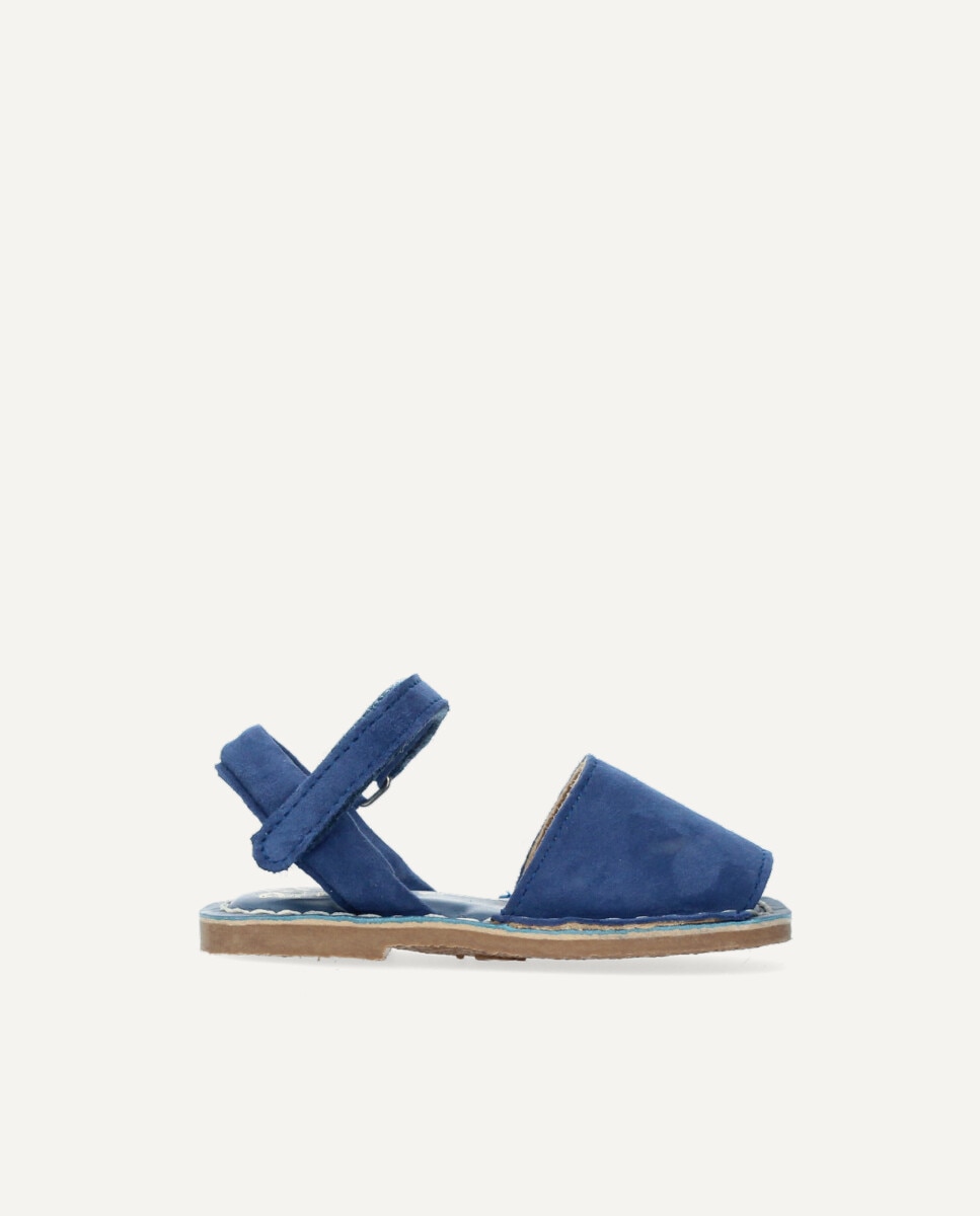 Monocolor niños piel caprina - Ria Menorca - Azul índigo Azul índigo-1