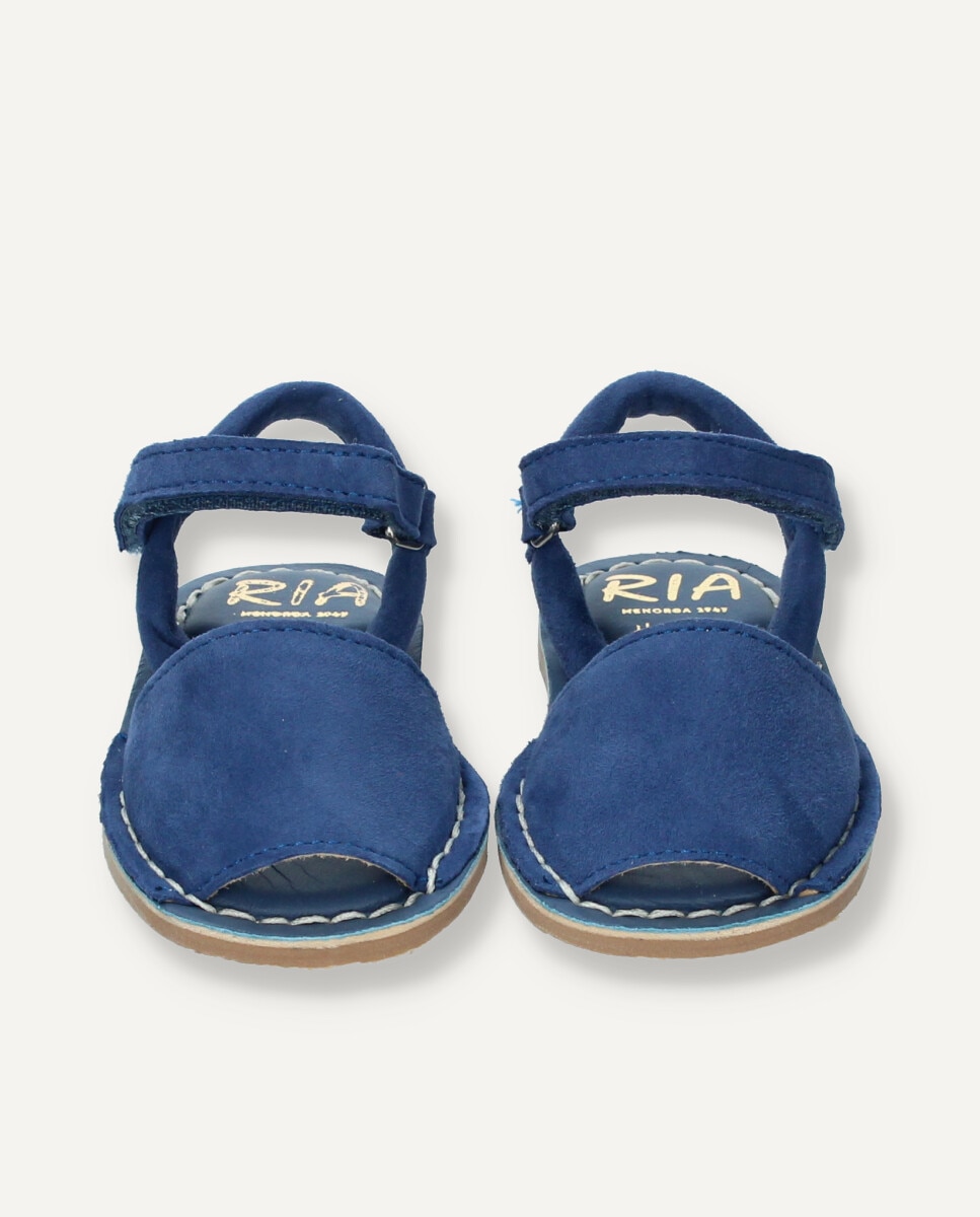 Monocolor niños piel caprina - Ria Menorca - Azul índigo Azul índigo-2