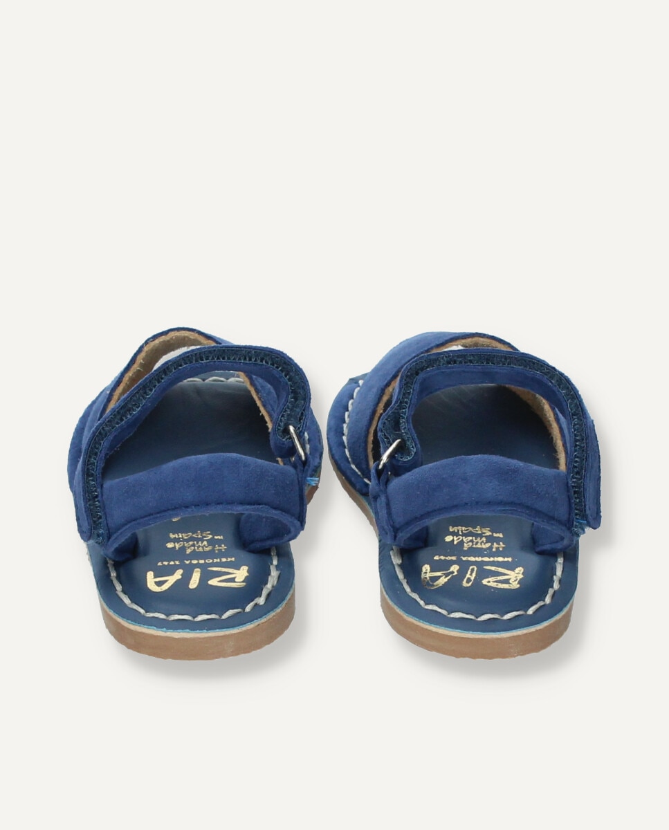 Monocolor niños piel caprina - Ria Menorca - Azul índigo Azul índigo-5