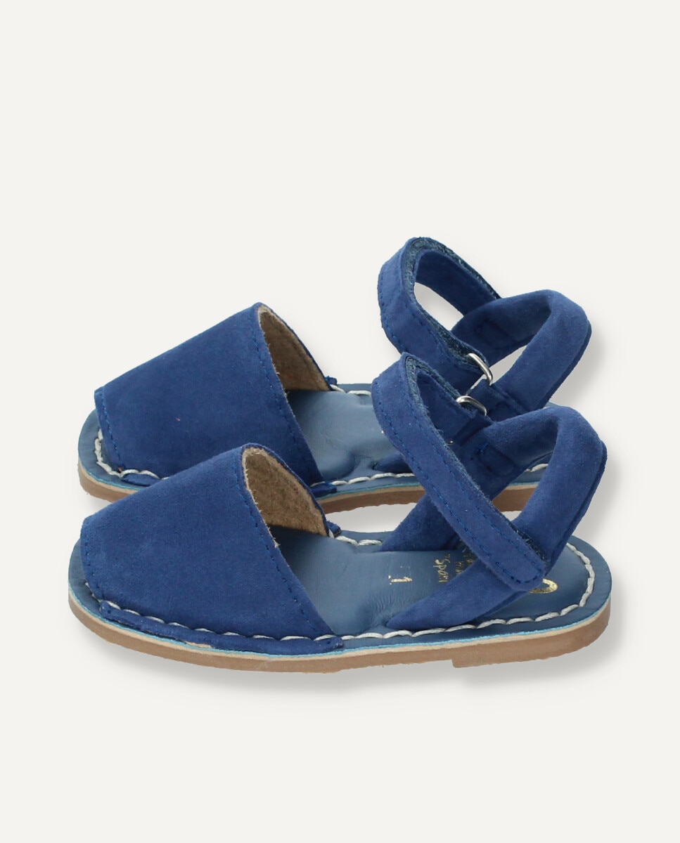 Monocolor bebe piel caprina - Ria Menorca - Azul índigo Azul índigo-4