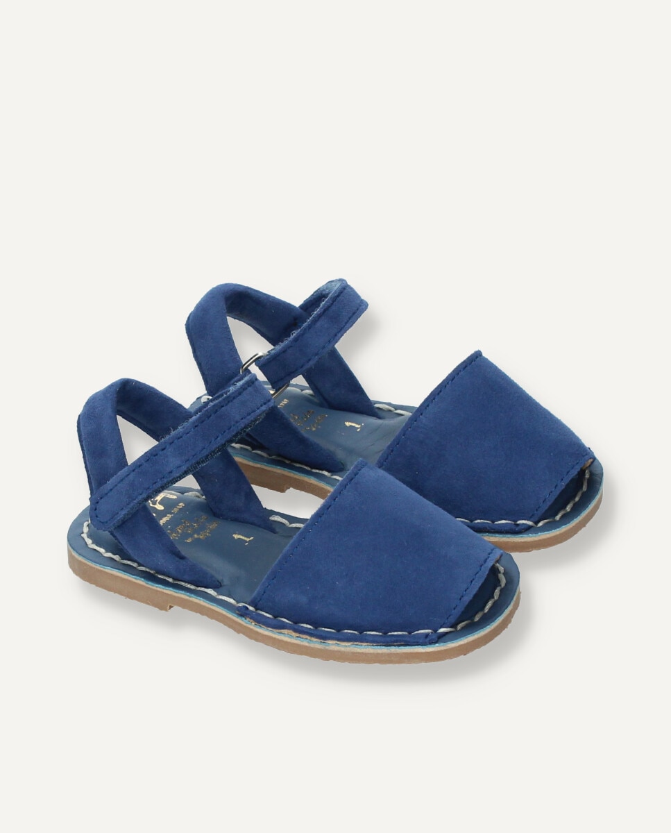 Monocolor bebe piel caprina - Ria Menorca - Azul índigo Azul índigo-6