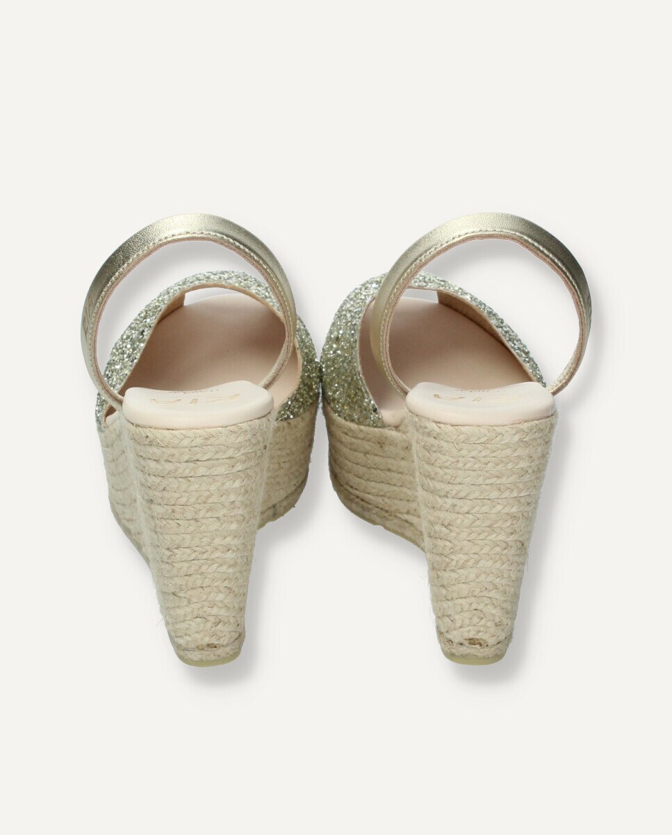 Menorquina esparto en glitter champagne - Ria Menorca - Oro Oro-5