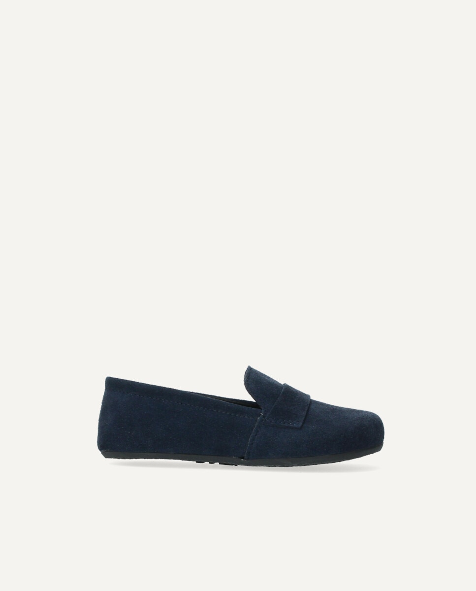 Imagen 0 de Barefoot Loafer infantil en ante marino Azul marino