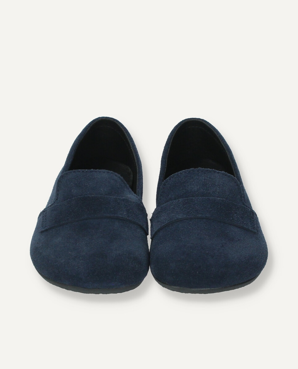 Barefoot Loafer infantil en ante marino - Ria Menorca - Azul marino Azul marino-2
