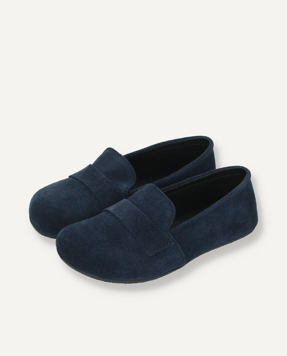 Barefoot Loafer infantil en ante marino - Ria Menorca - Azul marino Azul marino-3