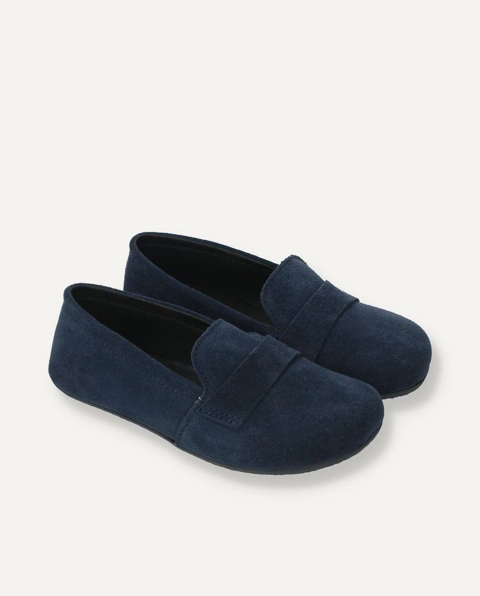 Barefoot Loafer infantil en ante marino - Ria Menorca - Azul marino Azul marino-6