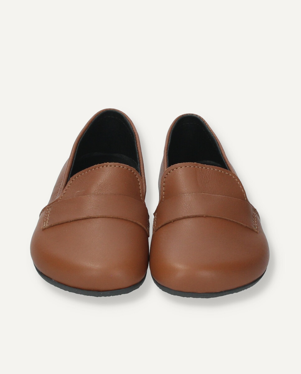 Loafers barefoot infantil en piel marrón - Ria Menorca - Marrón oscuro Marrón oscuro-2