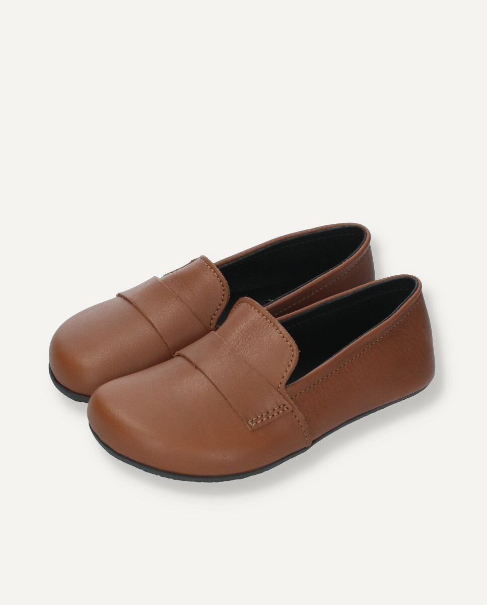Loafers barefoot infantil en piel marrón - Ria Menorca - Marrón oscuro Marrón oscuro-3