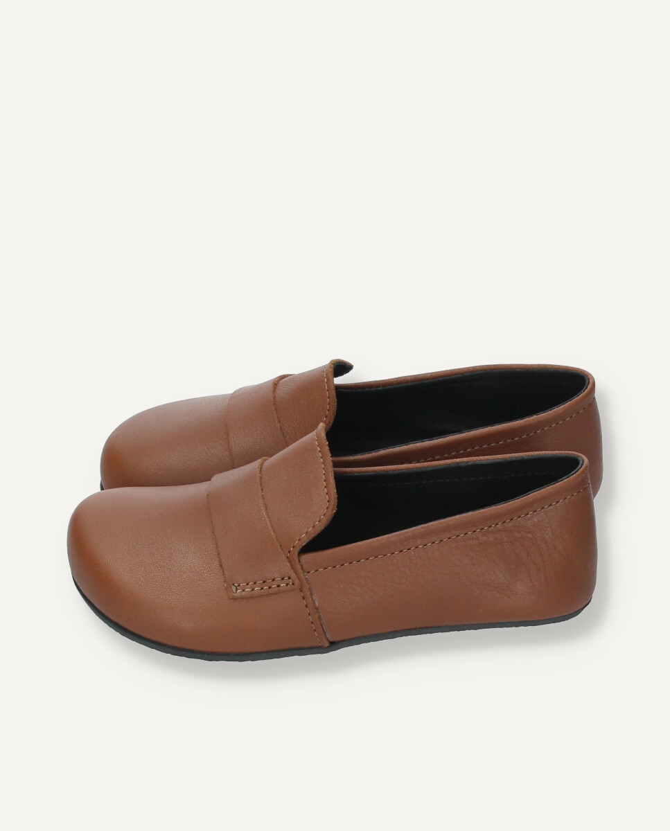 Loafers barefoot infantil en piel marrón - Ria Menorca - Marrón oscuro Marrón oscuro-4