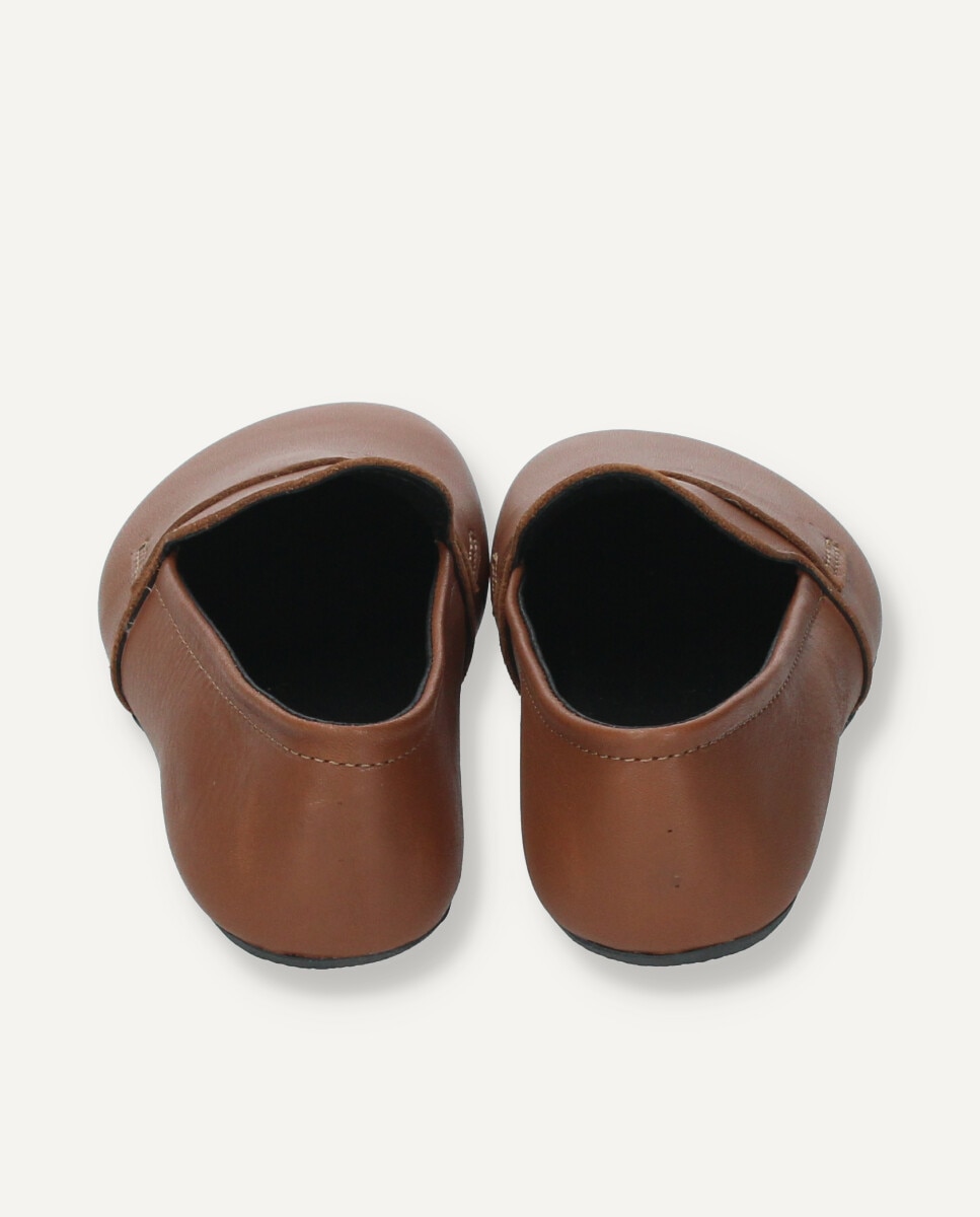Loafers barefoot infantil en piel marrón - Ria Menorca - Marrón oscuro Marrón oscuro-5