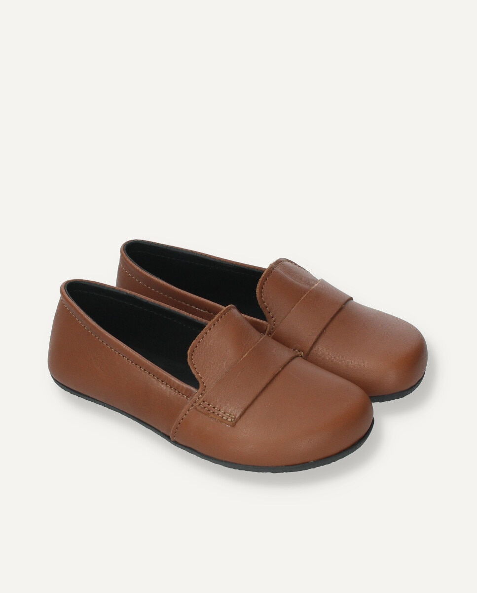 Loafers barefoot infantil en piel marrón - Ria Menorca - Marrón oscuro Marrón oscuro-6