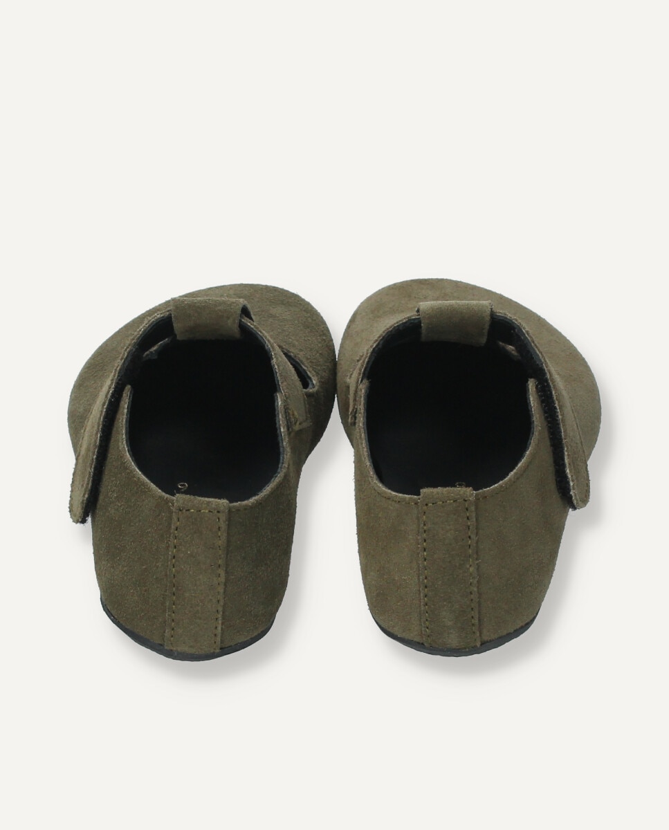Zapato infantil cerrado barefoot - Ria Menorca - Kaki Kaki-5