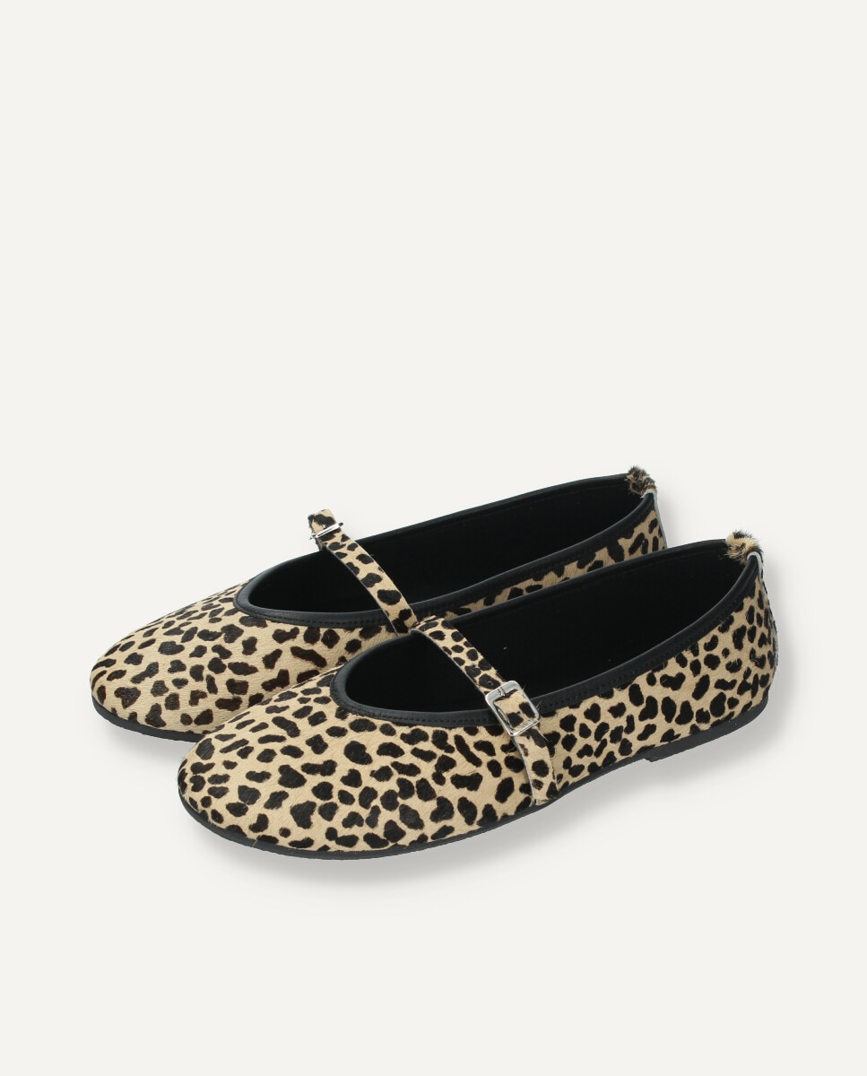 Mercedita de mujer en piel estampada de pelo - Ria Menorca - Estampado Estampado-2