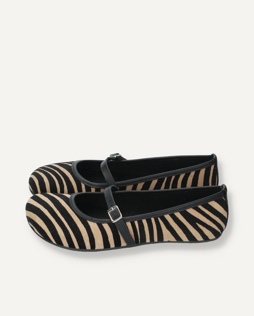 Mercedita de mujer barefoot en estampado de cebra - Ria Menorca - Estampado Estampado-4