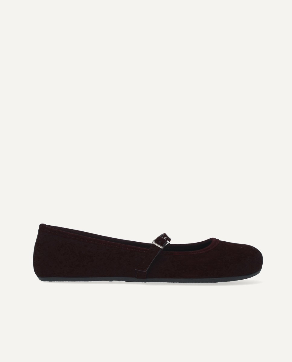 Imagen 1 de Mercedita barefoot en piel de ante - Ria Menorca - Burdeos Burdeos