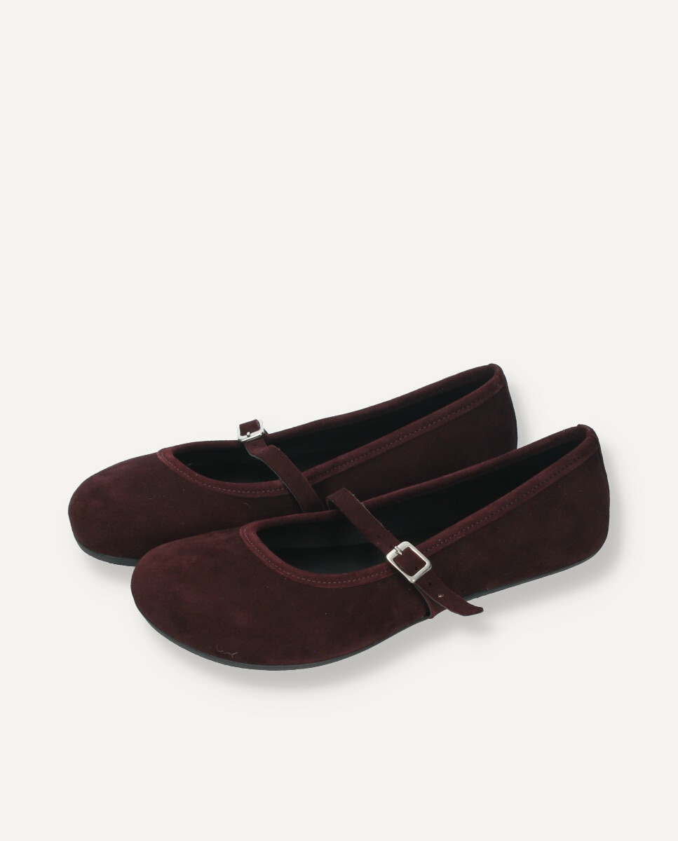 Imagen 3 de Mercedita barefoot en piel de ante - Ria Menorca - Burdeos Burdeos