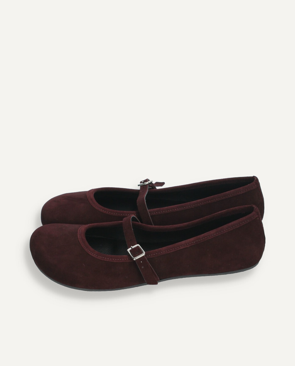 Imagen 4 de Mercedita barefoot en piel de ante - Ria Menorca - Burdeos Burdeos