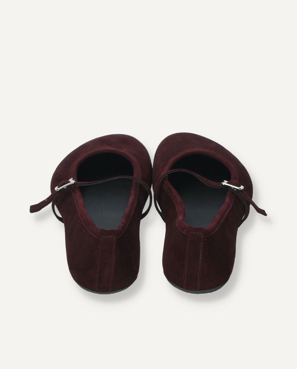 Imagen 5 de Mercedita barefoot en piel de ante - Ria Menorca - Burdeos Burdeos