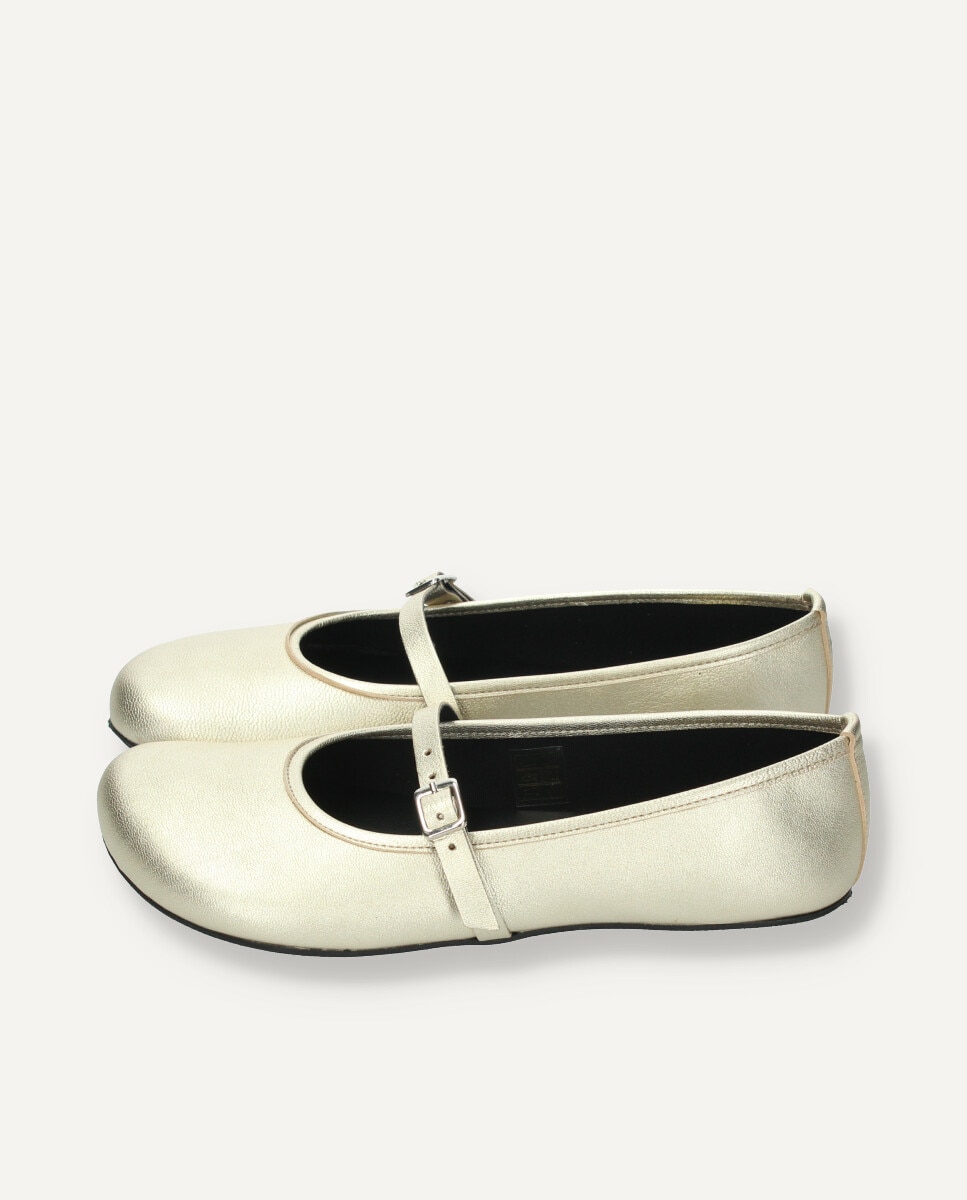Imagen 4 de Mercedita barefoot en piel de ante - Ria Menorca - Oro Oro