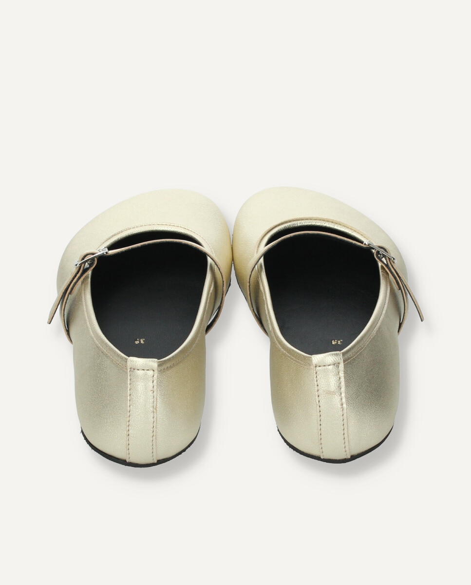 Imagen 5 de Mercedita barefoot en piel de ante - Ria Menorca - Oro Oro