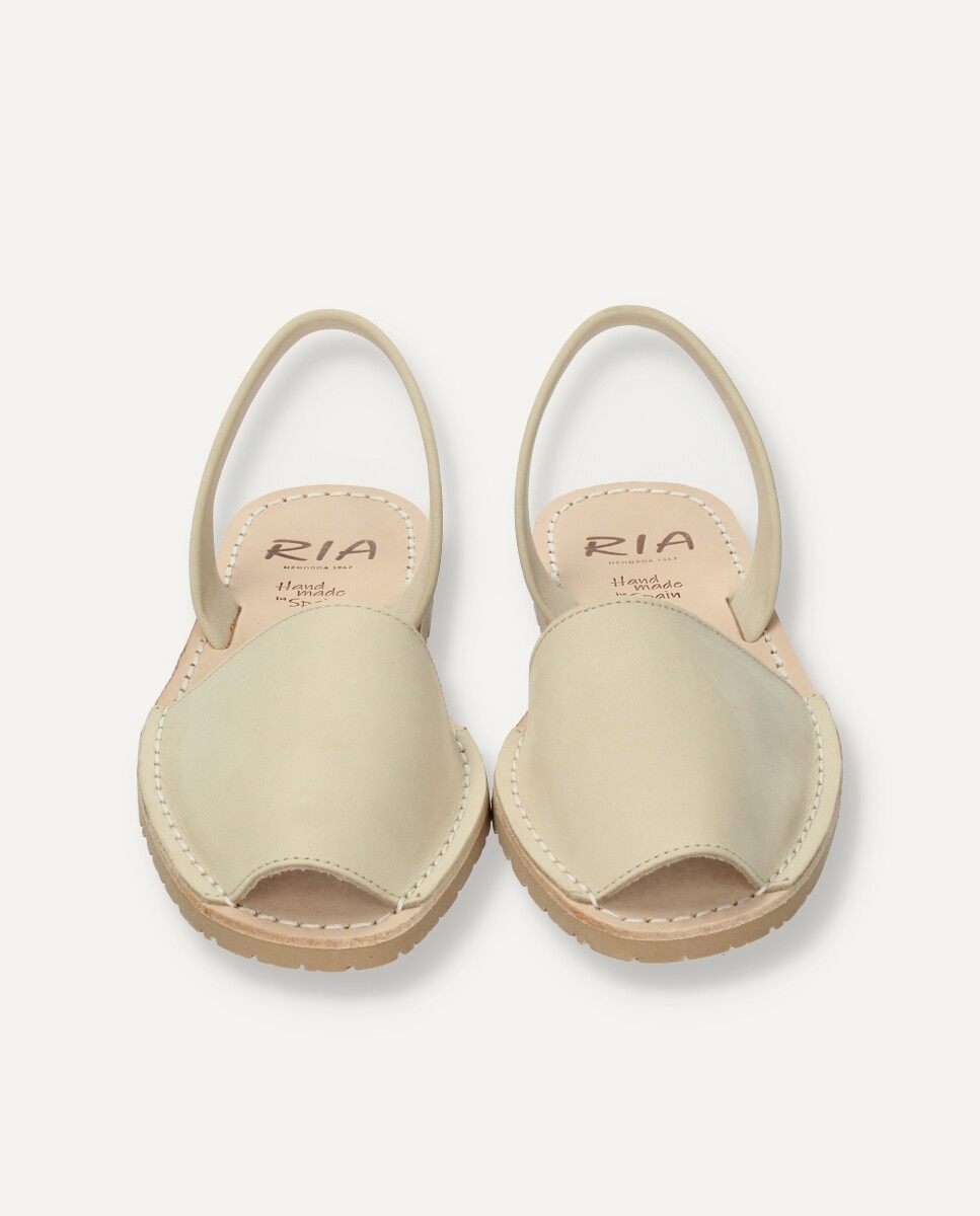 Menorquinas unisex en piel nobuck - Ria Menorca - Beige Beige-2