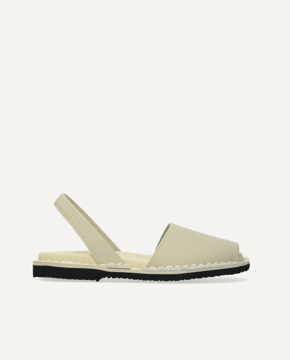 Imagen 0 de Menorquinas unisex de piel con suela anatómica Natural