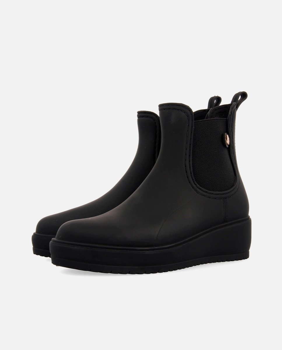 Botines de mujer estilo chelsea con elásticos - Gioseppo - Negro Negro-3