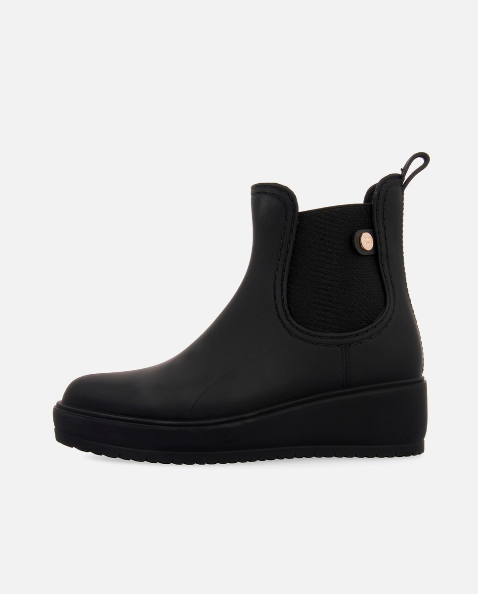 Botines de mujer estilo chelsea con elásticos - Gioseppo - Negro Negro-2