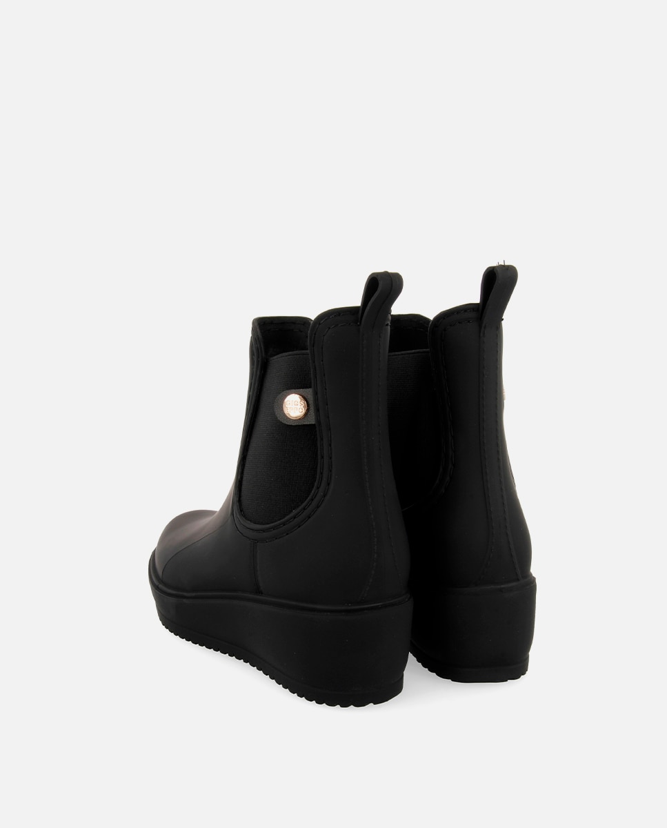 Botines de mujer estilo chelsea con elásticos - Gioseppo - Negro Negro-4