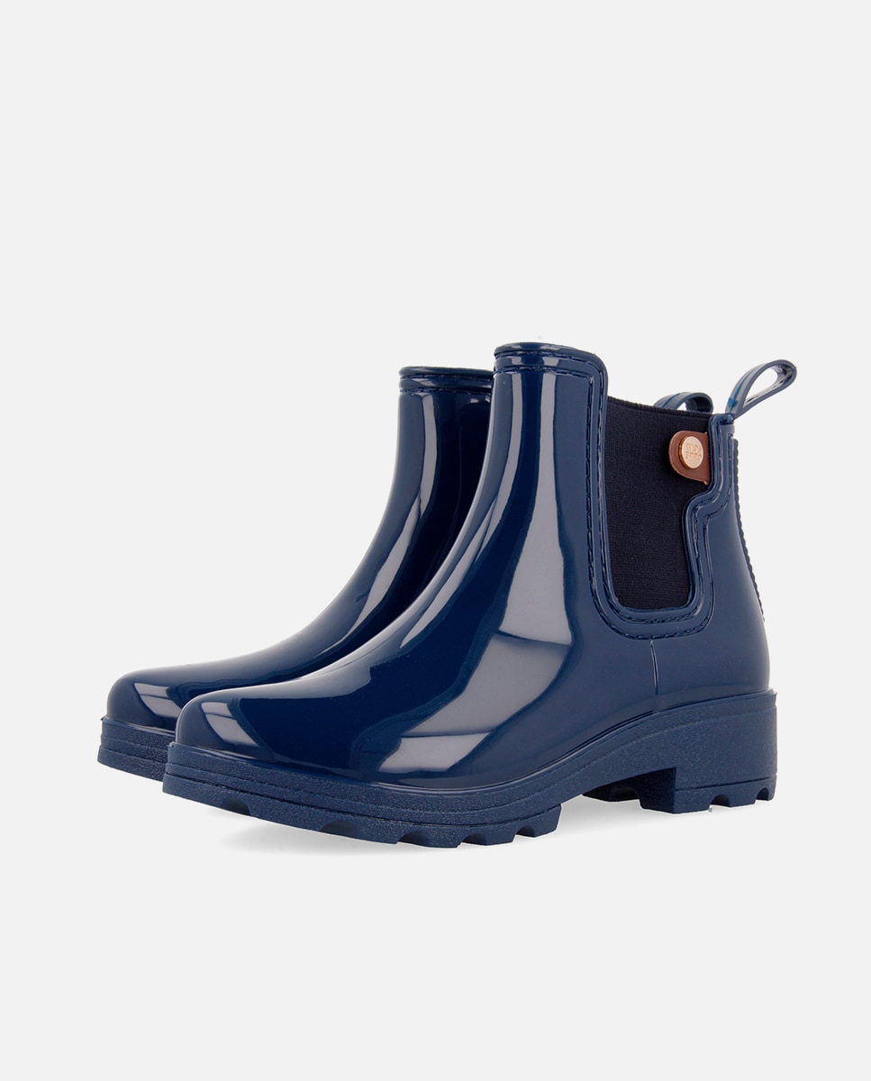 Botas de agua de mujer estilo chelsea con elásticos laterales - Gioseppo - Marino Marino-3