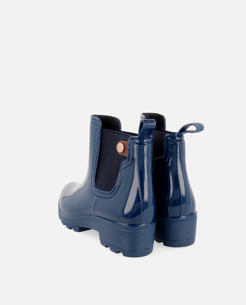 Botas de agua de mujer estilo chelsea con elásticos laterales - Gioseppo - Marino Marino-4
