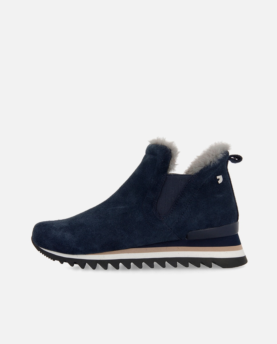 Botines básicos de mujer estilo sneaker de serraje - Gioseppo - Marino Marino-2
