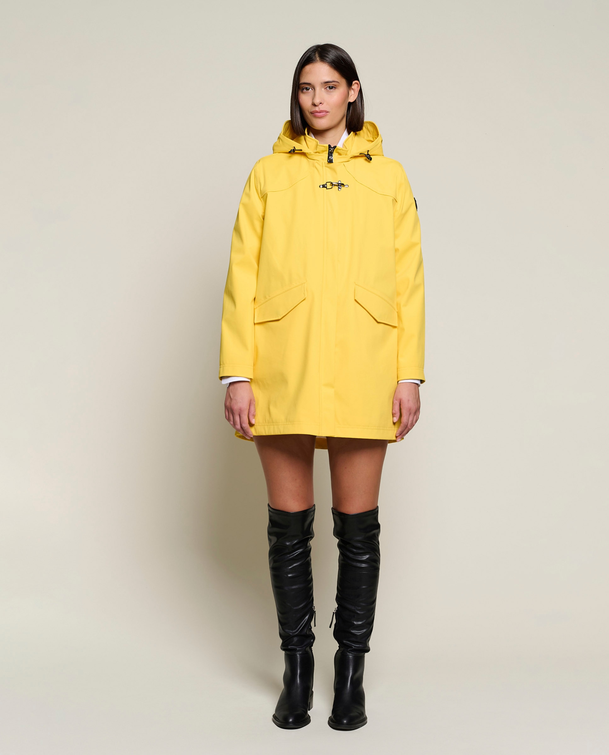Henry Arroway - Parka larga de mujer con costuras termo selladas.