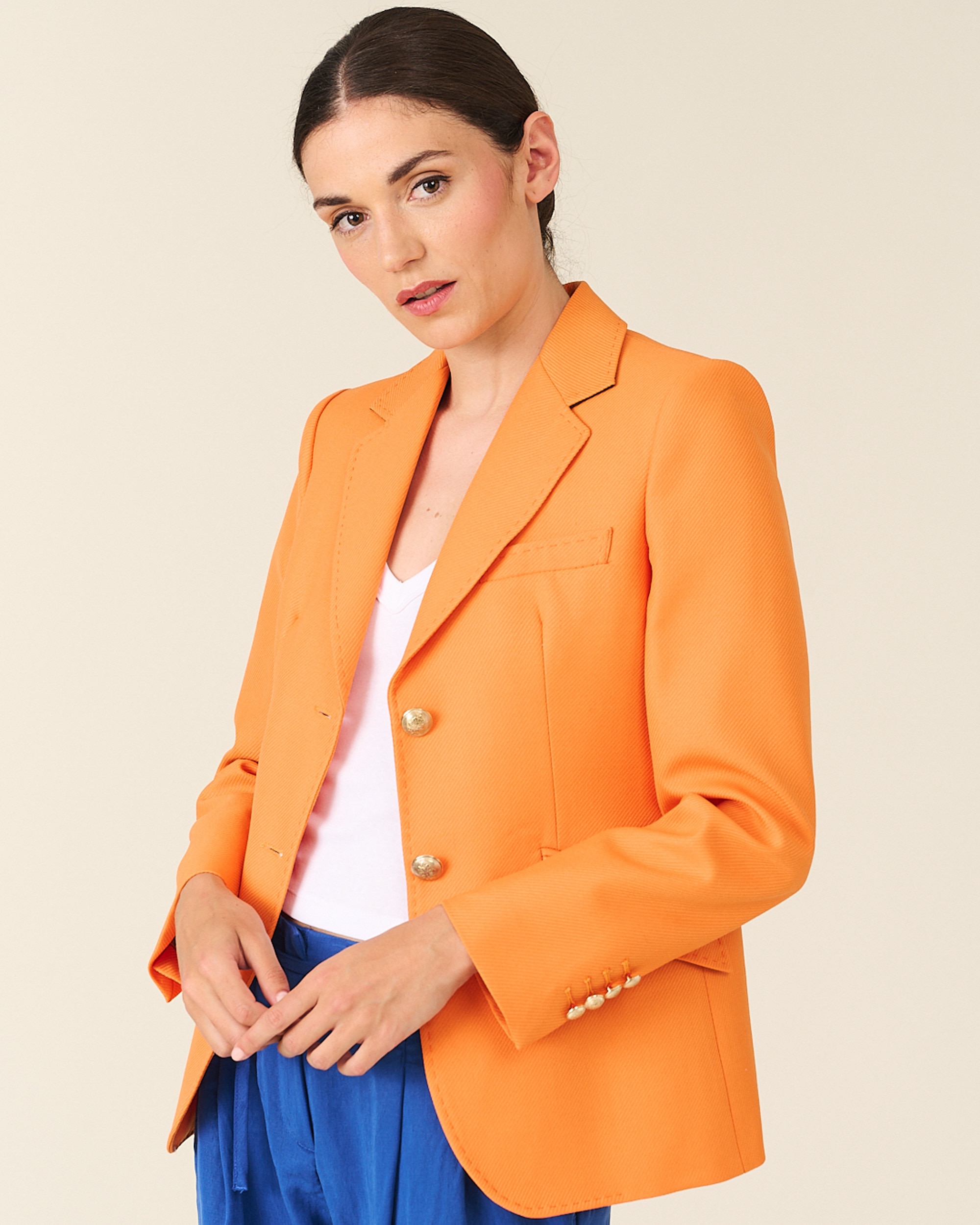 Americana de mujer - Henry Arroway - Naranja claro Naranja claro-3