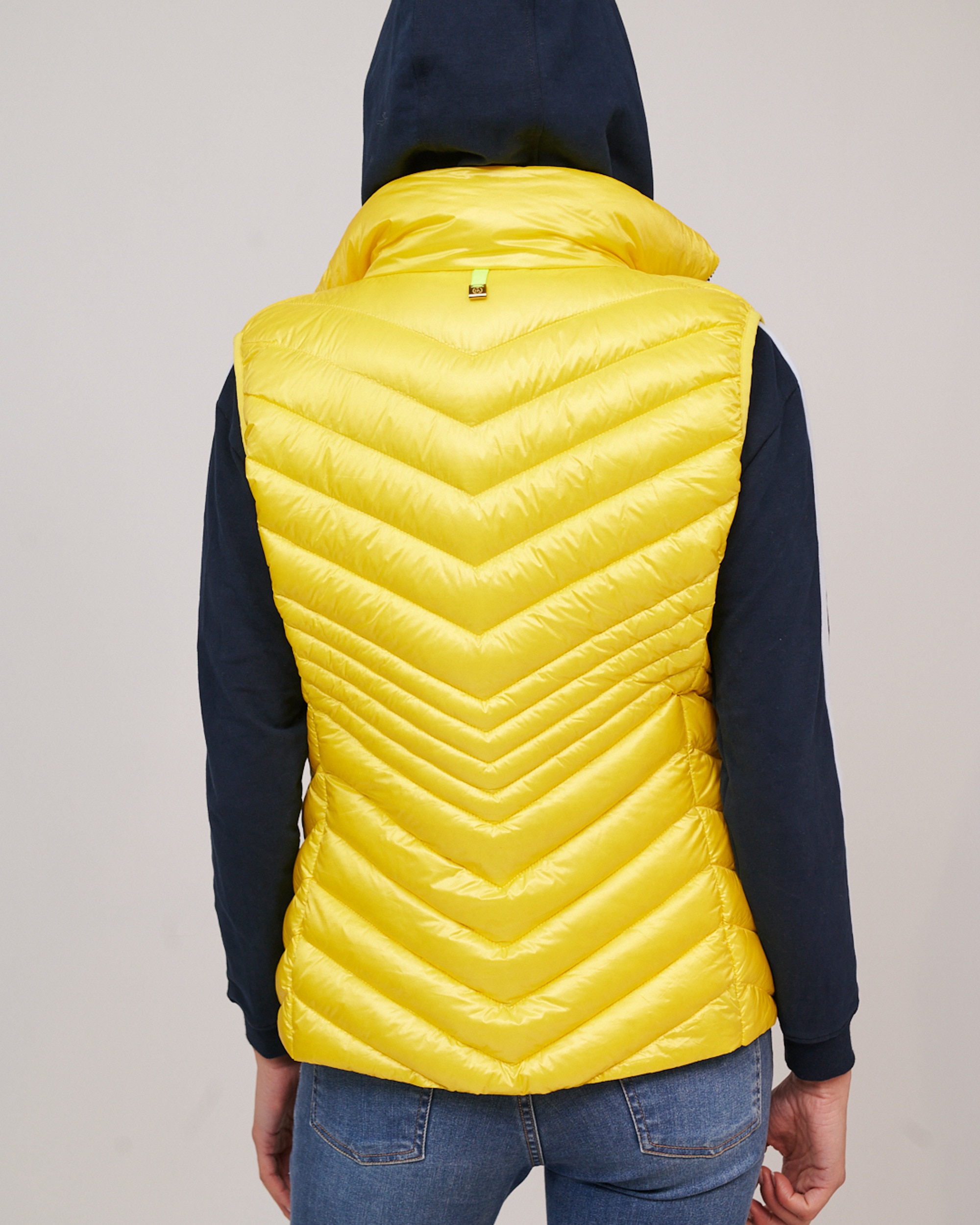 Chaleco de plumas mujer - Henry Arroway - Amarillo Flúor Amarillo Flúor-3