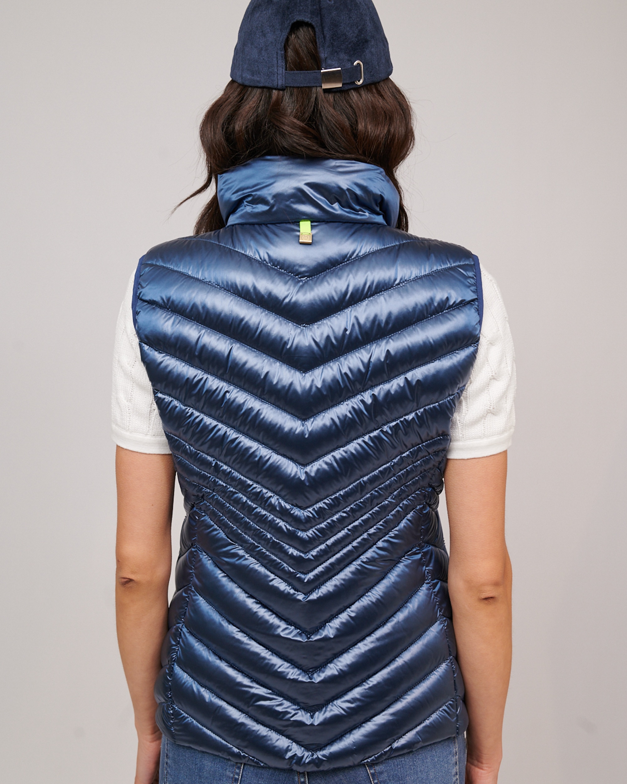 Chaleco de plumas mujer - Henry Arroway - Azul denim Azul denim-2