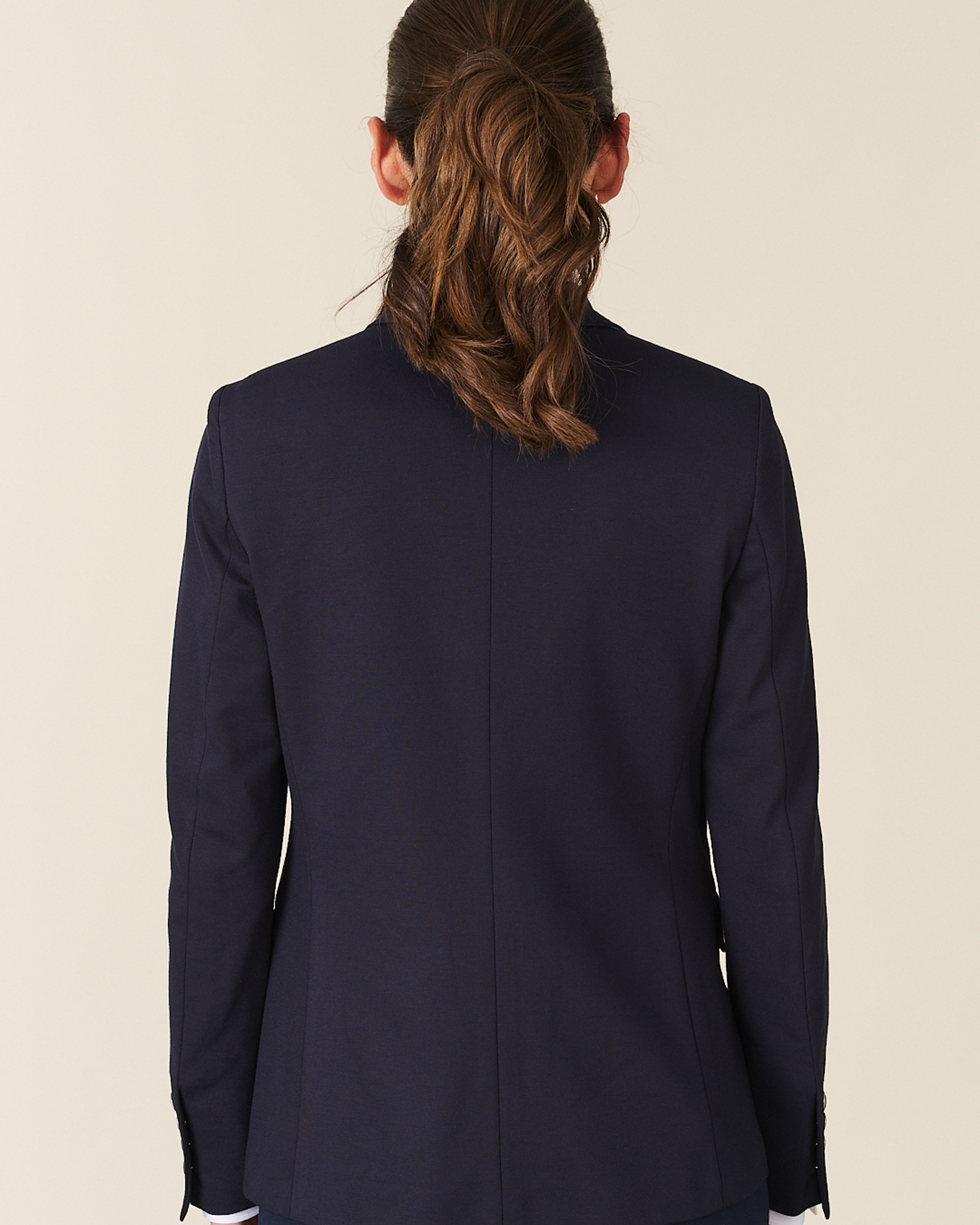 Blazer punto milano de mujer - Henry Arroway - Azul oscuro Azul oscuro-2