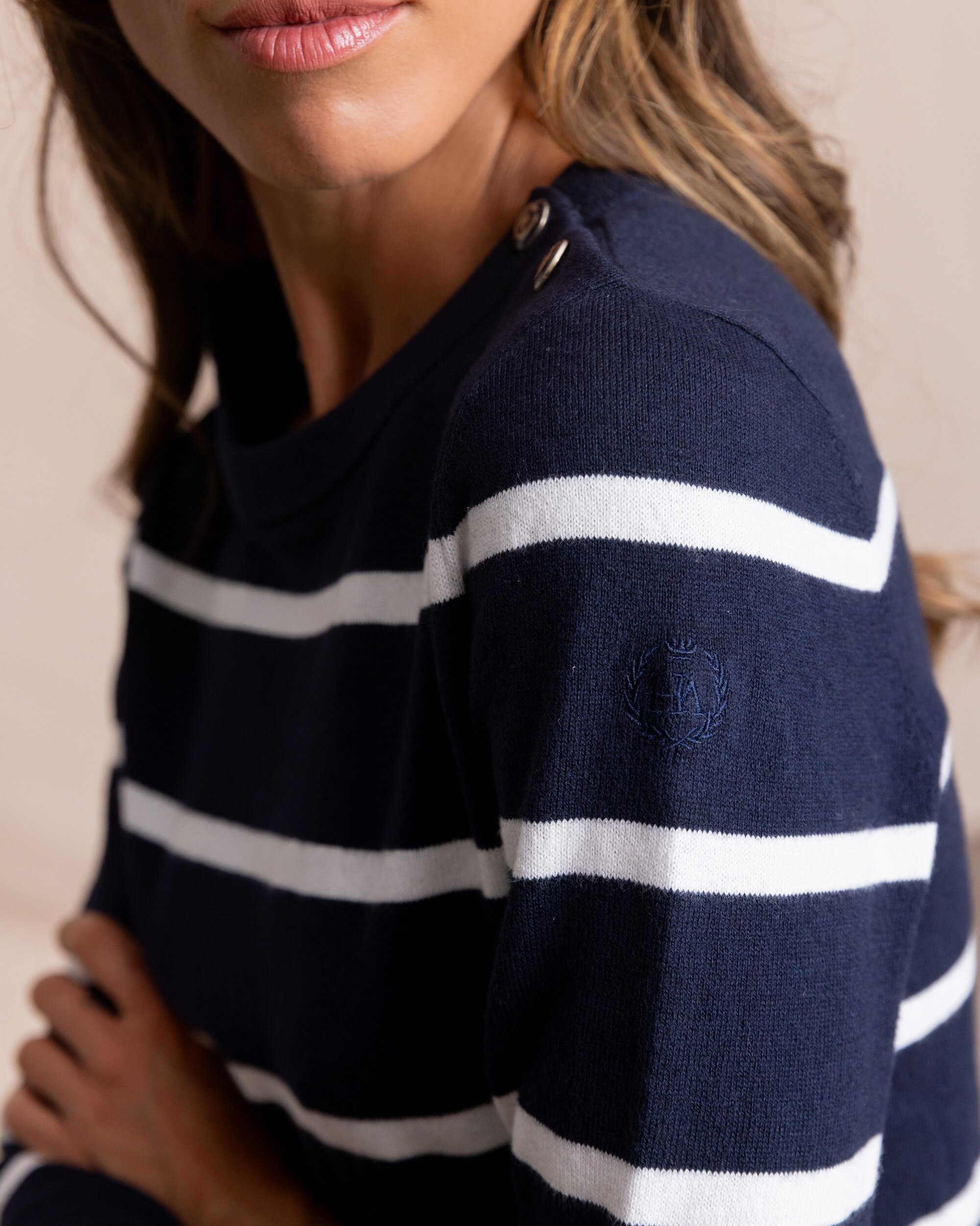 Jersey marinero de mujer - Henry Arroway - Azul marino Azul marino-4